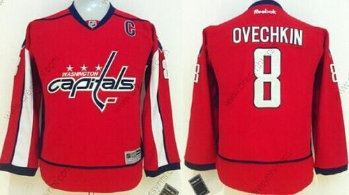 Washington Capitals #8 Alex Ovechkin Červené dres – Dětské