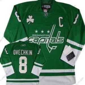 Washington Capitals #8 Alex Ovechkin St. Patrick’S Day Zelená dres – Pánské