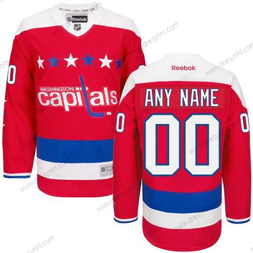 Washington Capitals Personalizované Červené Třetí dres Autentické Reebok NHL dres – Pánské