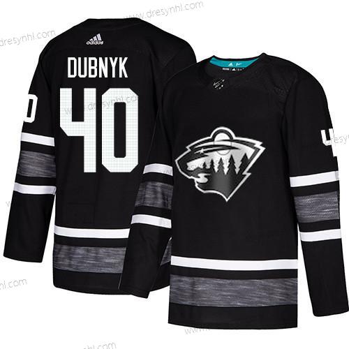 Wild #40 Devan Dubnyk Černá Autentické 2019 All-Star Sešitý Hokejový dres – Pánské