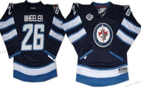 Winnipeg Jets #26 Blake Wheeler Námořnictvo Modrý dres – Dětské