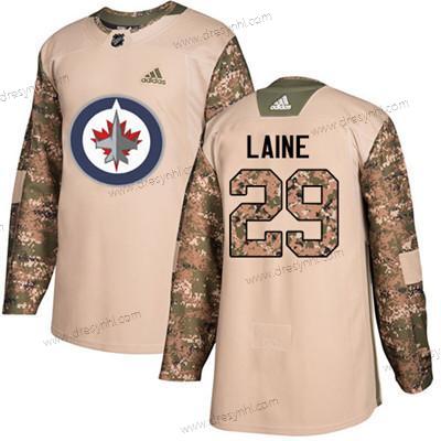 Winnipeg Jets #29 Patrik Laine Camo Autentické 2017 Veterans Day Sešitý NHL dres – Juniorské