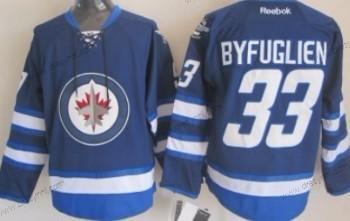 Winnipeg Jets #33 Dustin Byfuglien Námořnictvo Modrý dres – Dětské