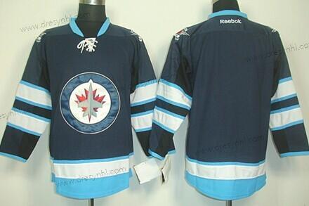 Winnipeg Jets Prázdný Námořnictvo Modrý dres – Pánské