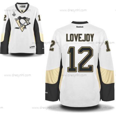 WoPittsburgh Penguins #12 Ben Lovejoy Bílý Road 2017 Stanley Cup NHL Finals Patch dres – Pánské