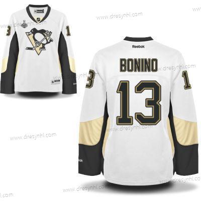 WoPittsburgh Penguins #13 Nick Bonino Bílý Road 2017 Stanley Cup NHL Finals Patch dres – Pánské