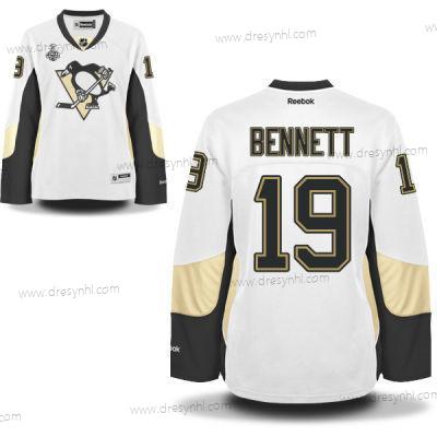 WoPittsburgh Penguins #19 Beau Bennett Bílý Road 2017 Stanley Cup NHL Finals Patch dres – Pánské